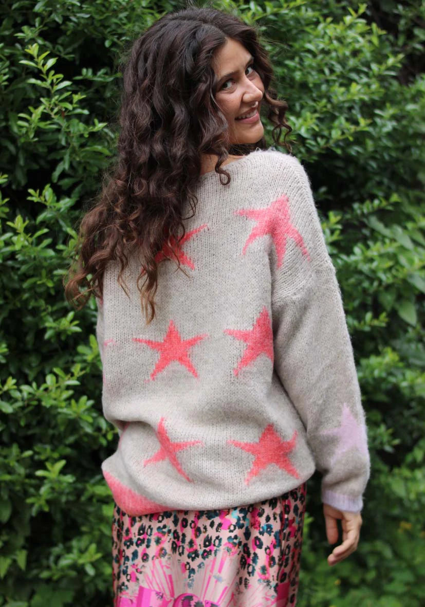Pullover Stars allover - sand