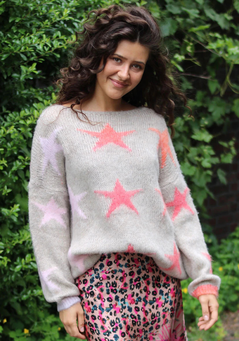 Pullover Stars allover - sand