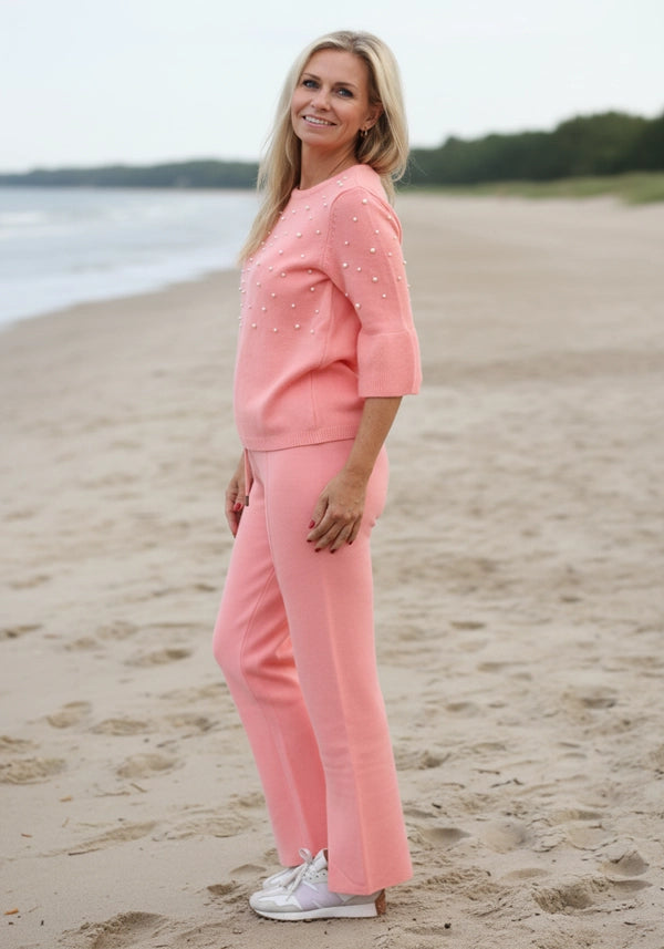 Pants Knitted - peach