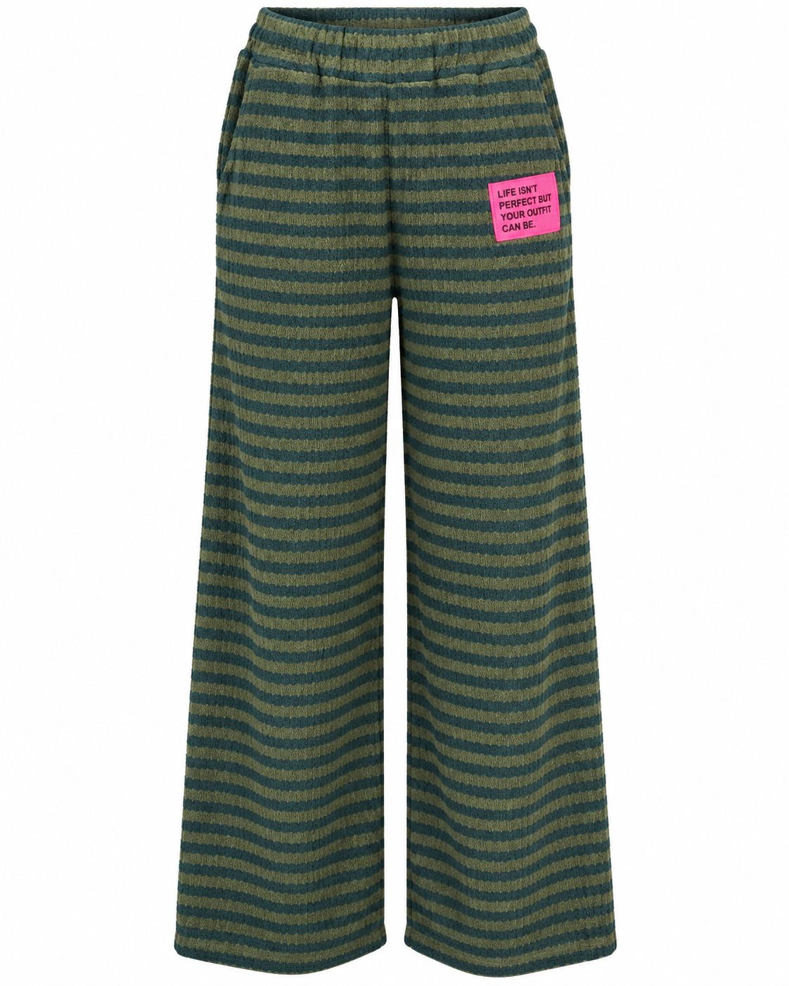 Knit Pants stripes - Khaki/Darkgreen