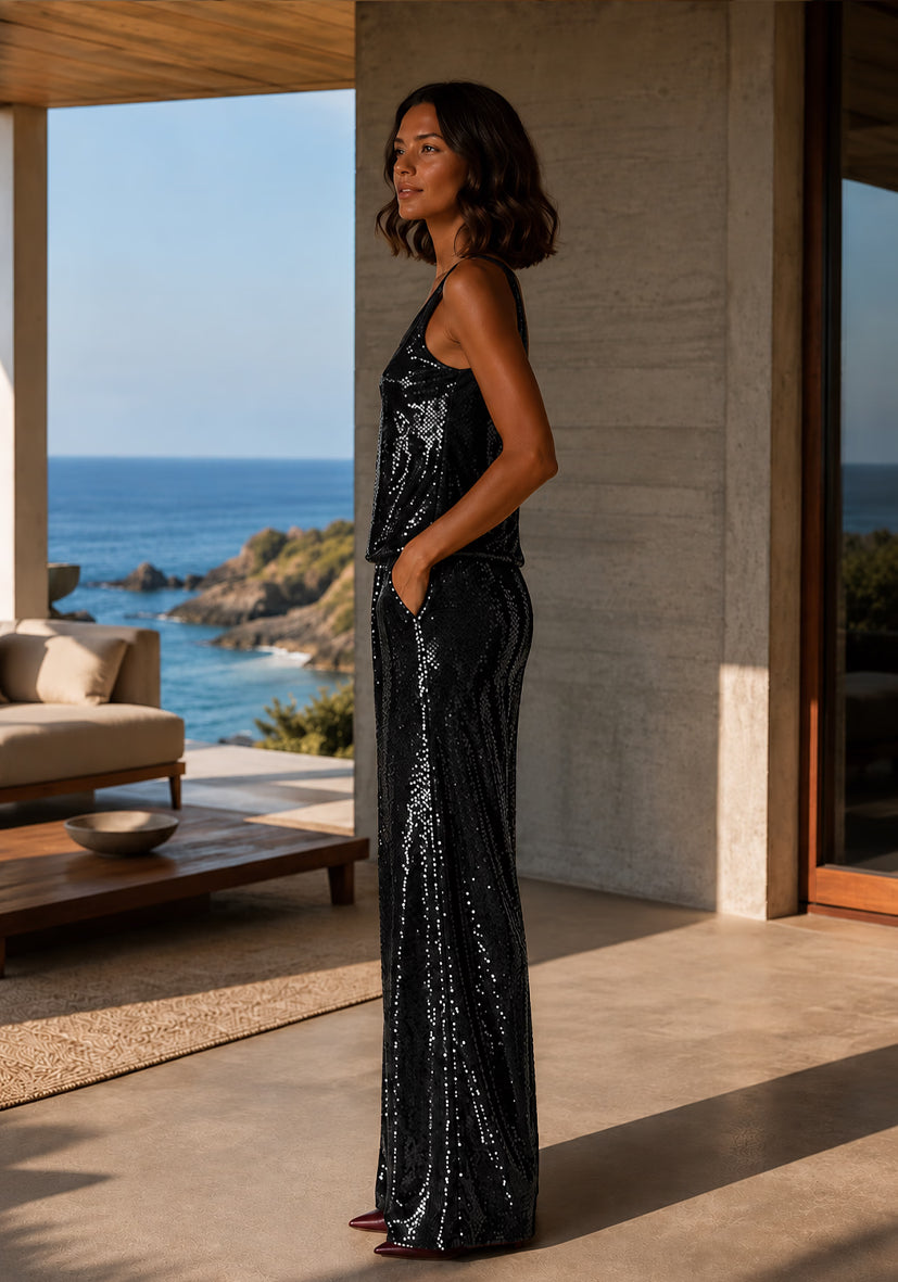 Top Glamour Glow - Black