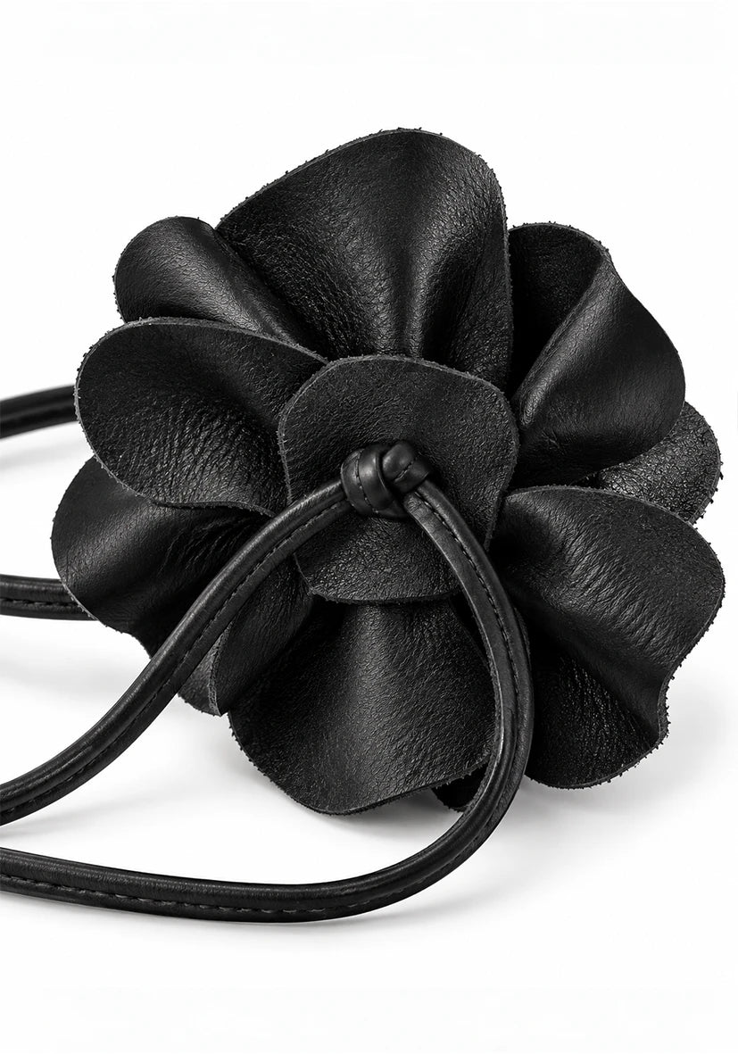 Flowerbelt Leather - black