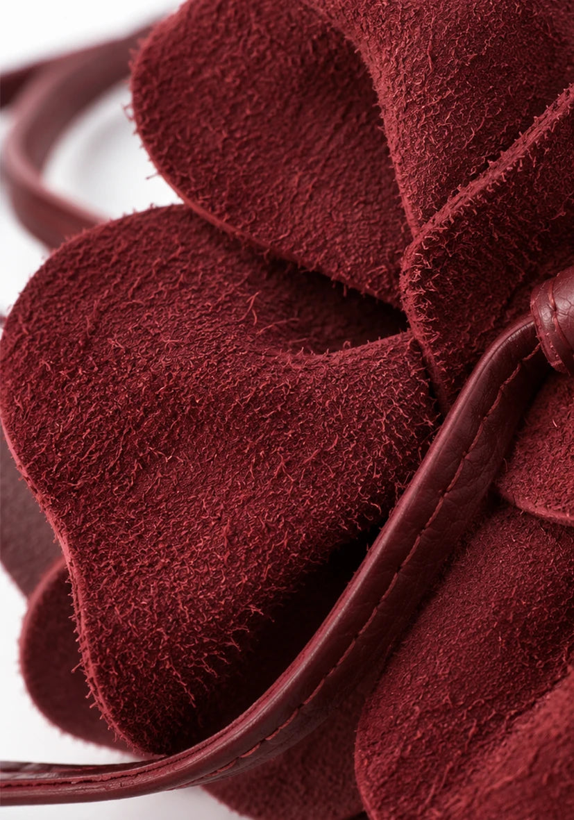 Flowerbelt Leather - bordeaux