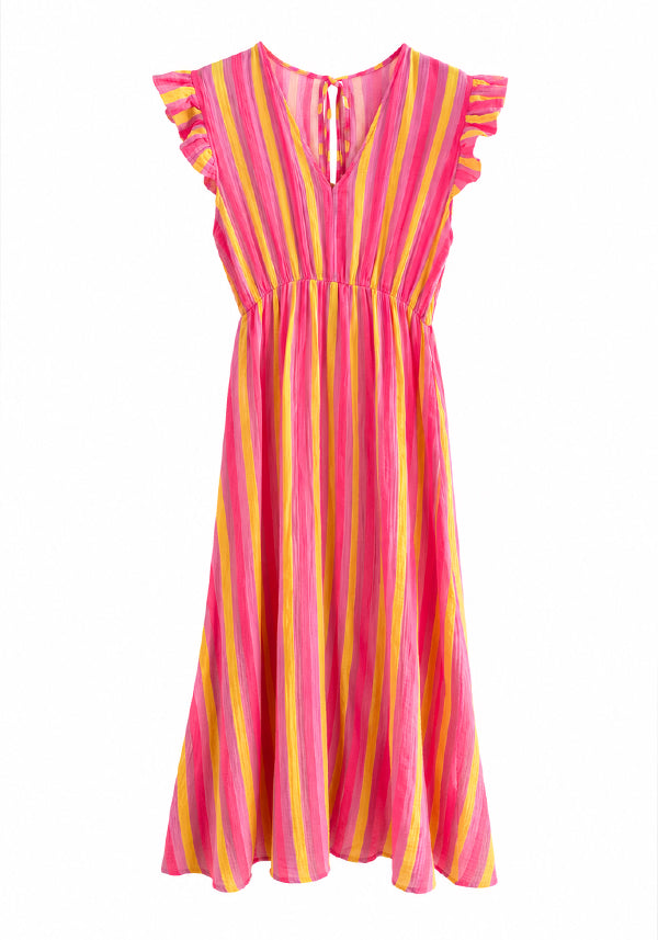 Dress Muslin Stripes - yellow