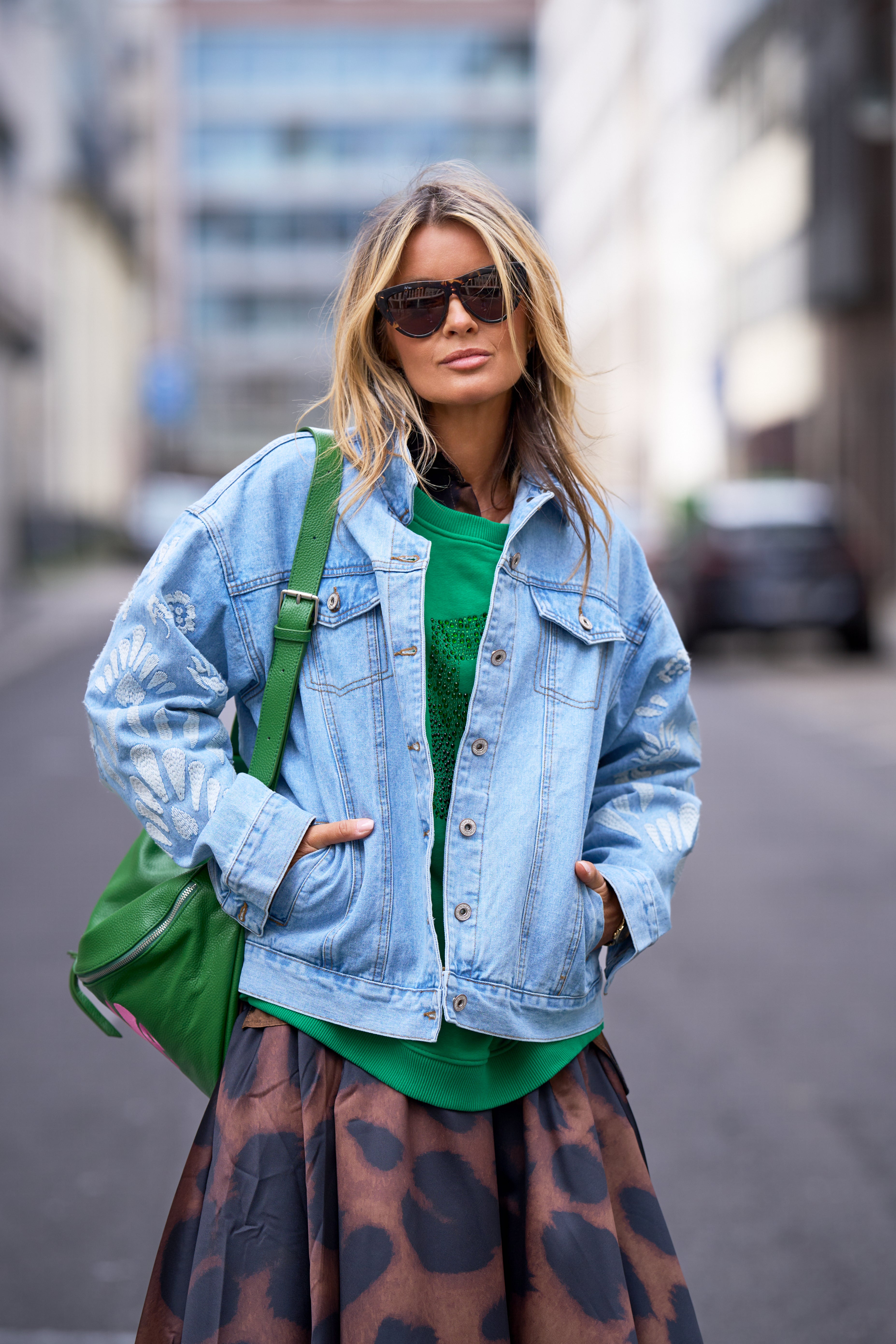 Crossover Bag Love - green