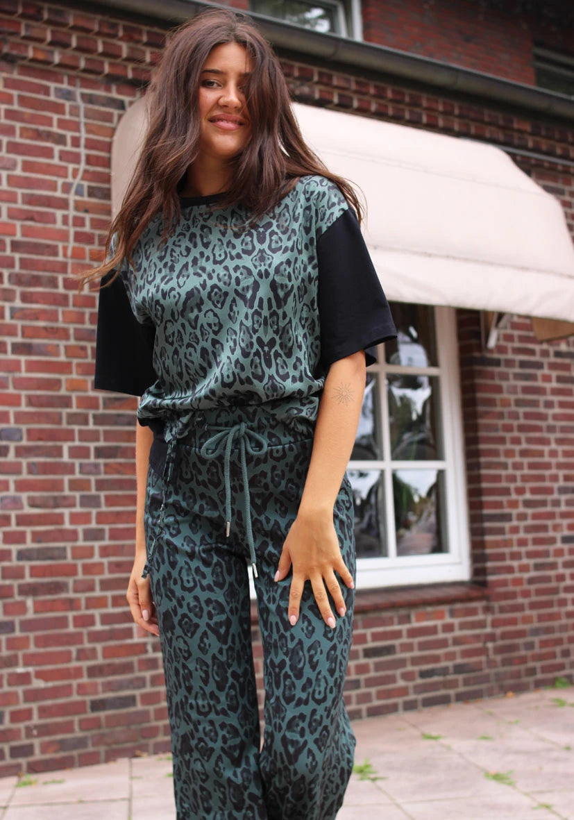 Wide Leg Pants Leo - green