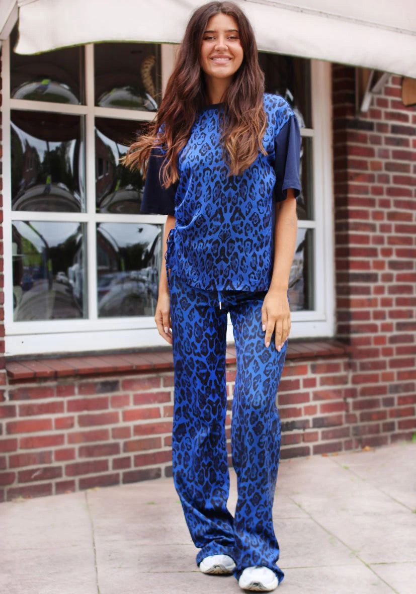 Wide Leg Pants Leo - blue