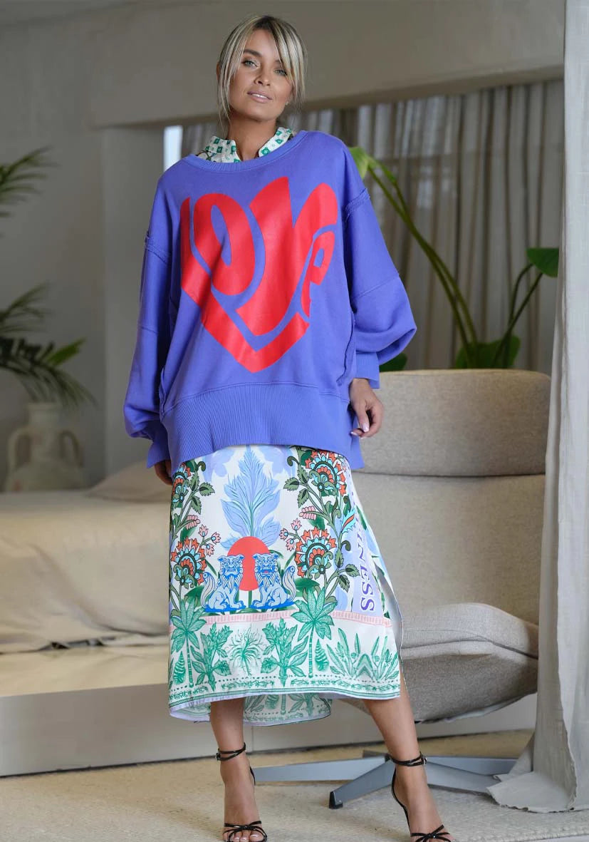 Midi Dress Green Garden