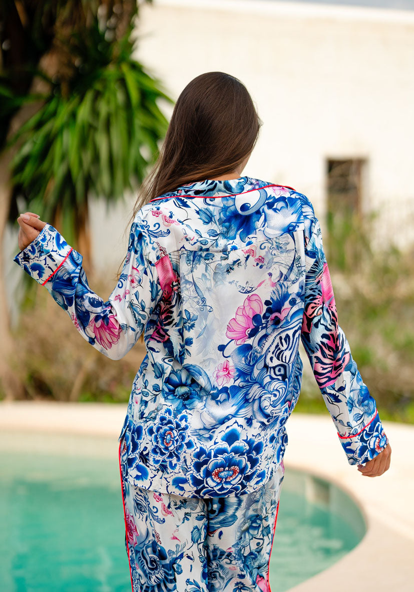 Bluse Blue Paradise
