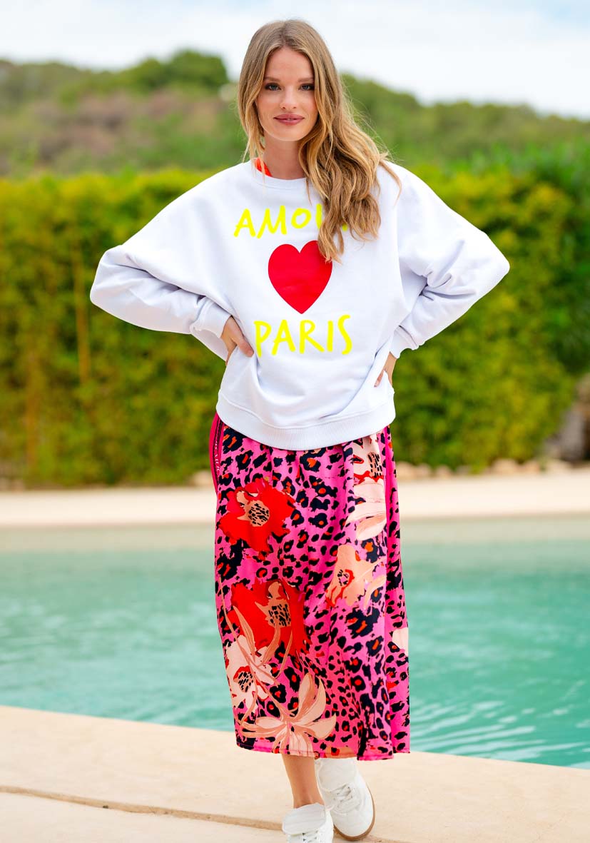 Roundneck Amour Paris - weiß