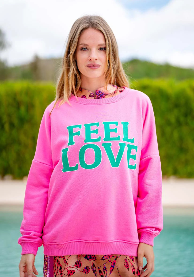Roundneck Feel Love - neonpink