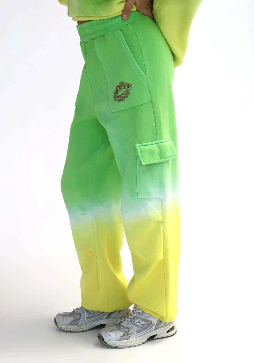 Joggerpants Kiss Kiss Batik - green