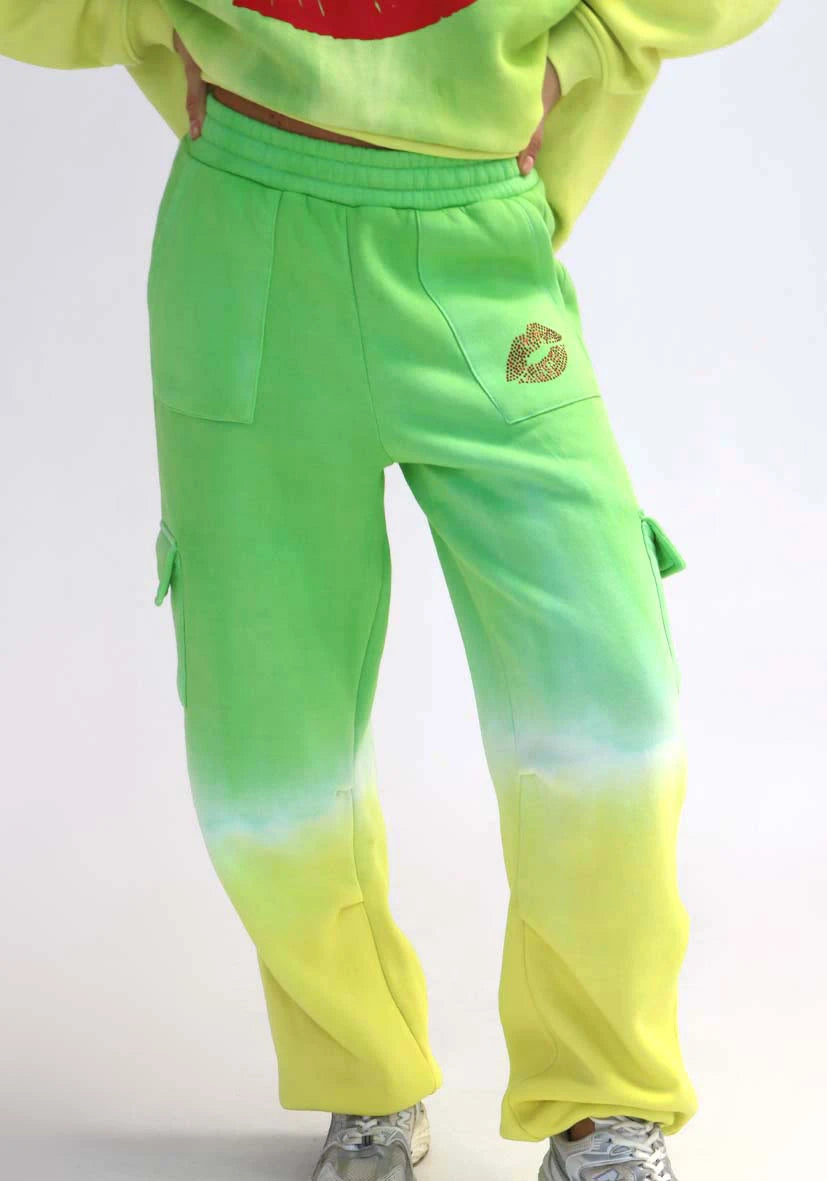 Joggerpants Kiss Kiss Batik - green