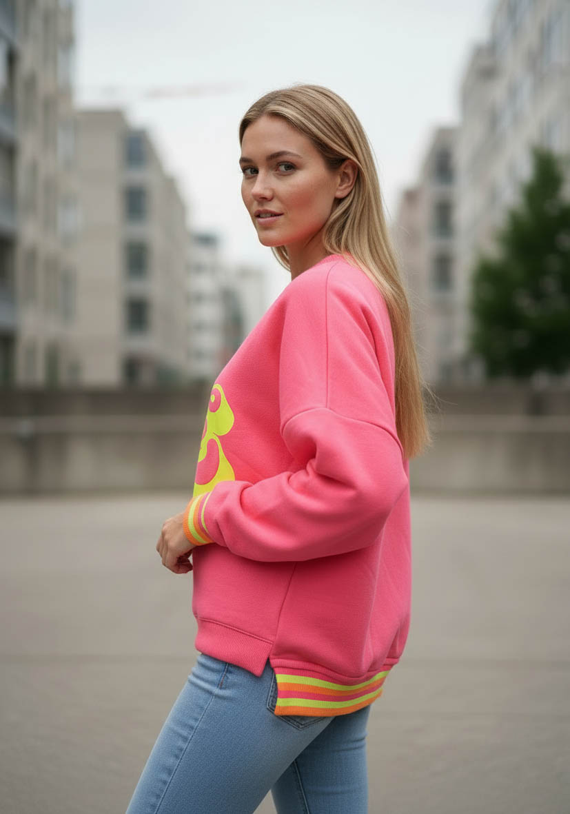 Roundneck Love - neonpink