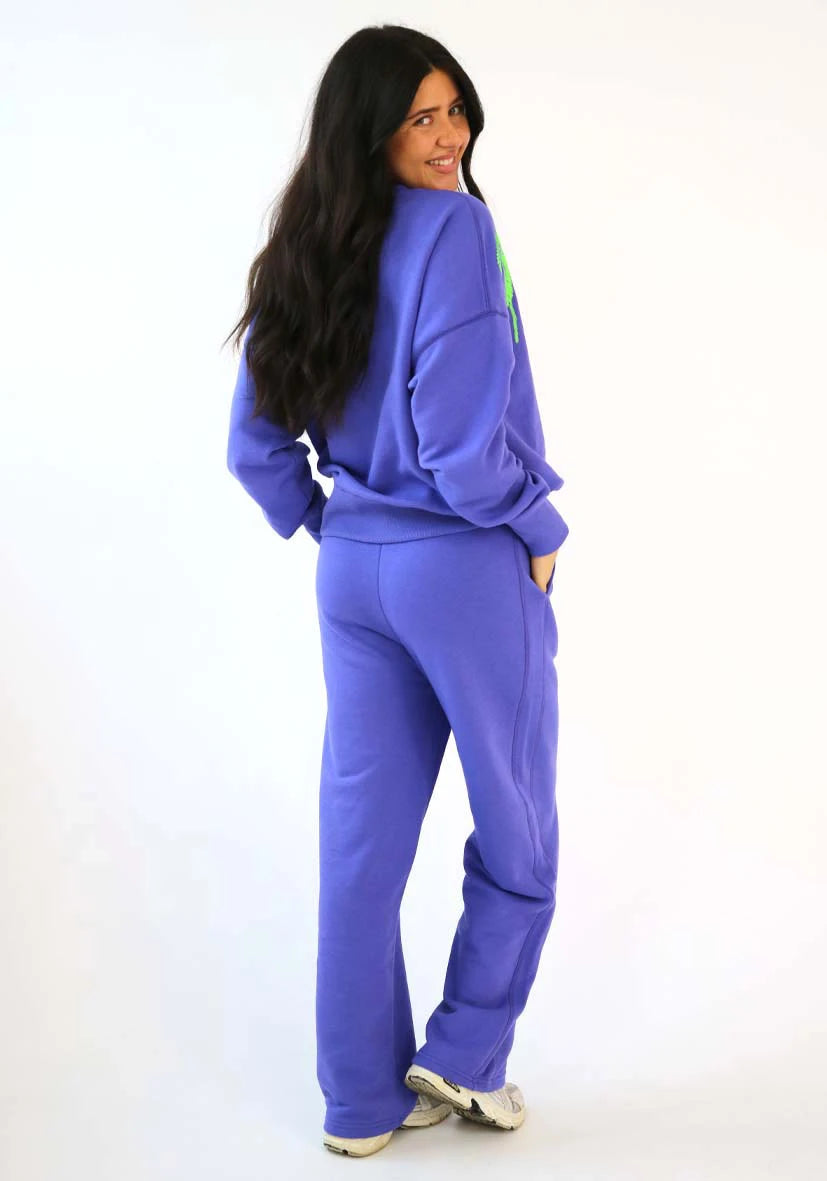 Joggerpants Palmtree Paillette - lilac
