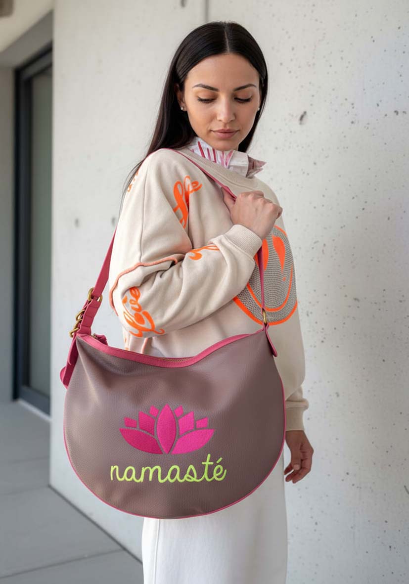 Leatherbag Namasté - brown