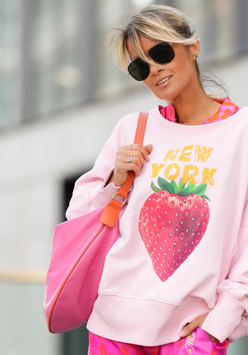Ledertasche Namasté - pink