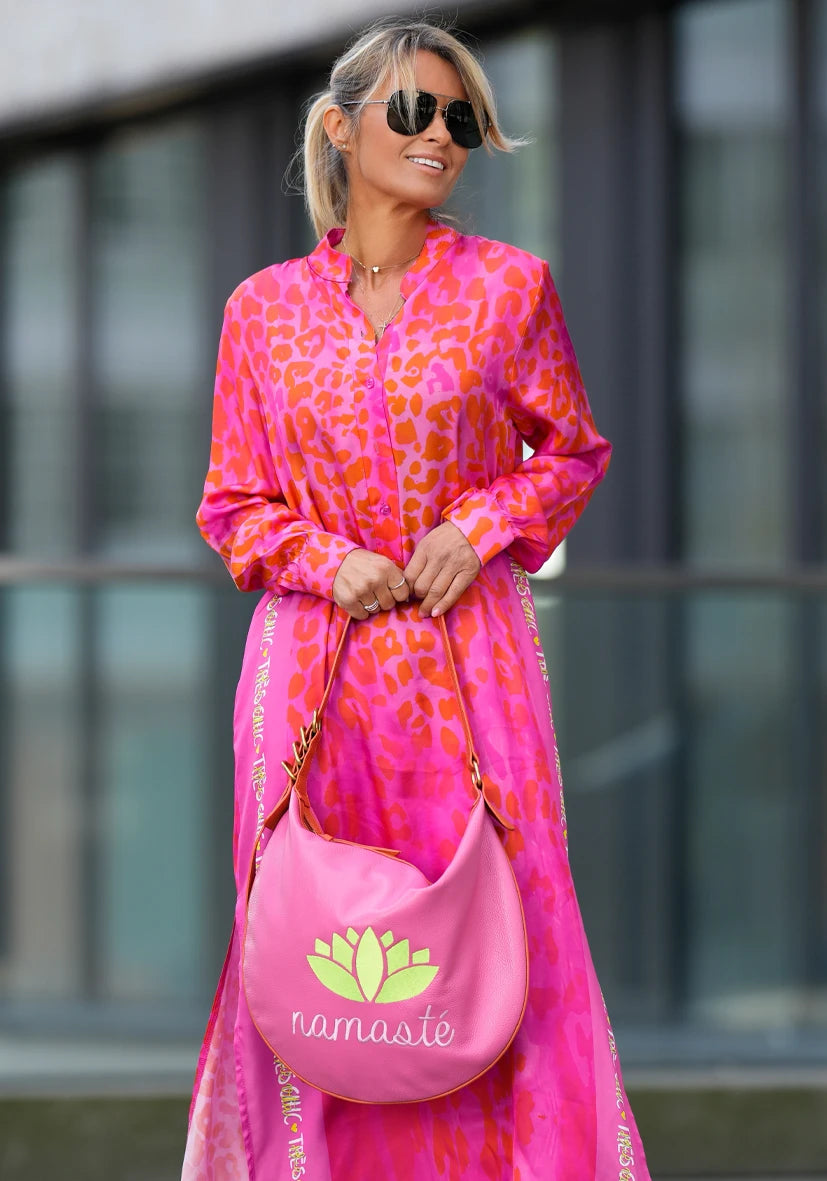 Ledertasche Namasté - pink