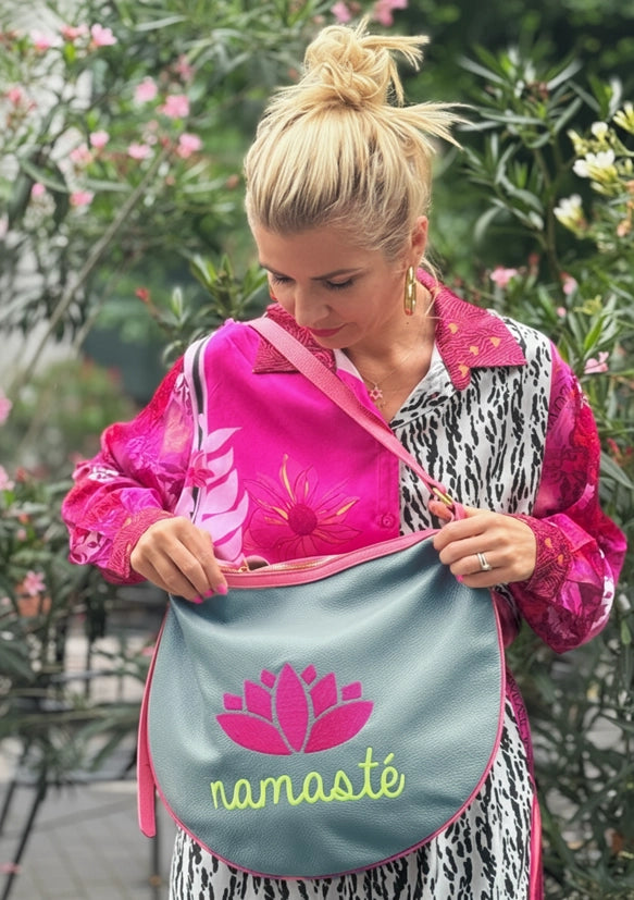 Ledertasche Namasté - petrol