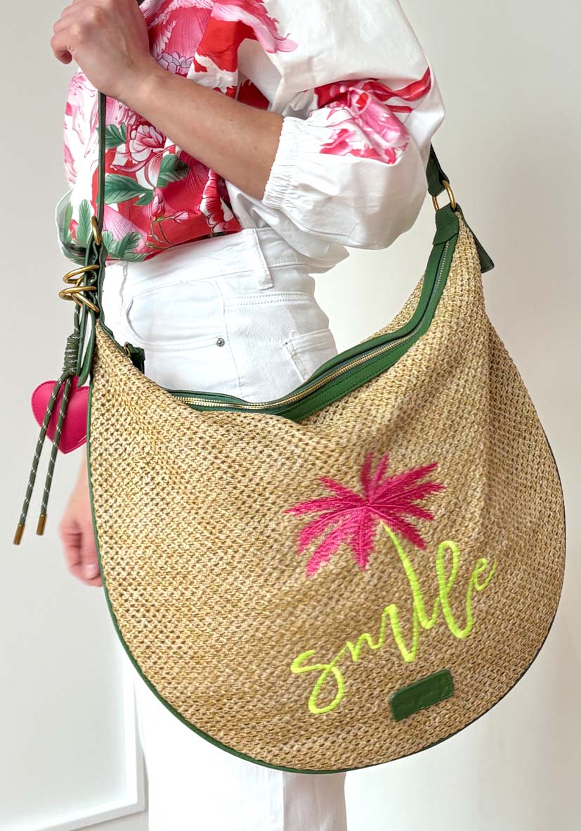 Schultertasche Palm Smile - grün