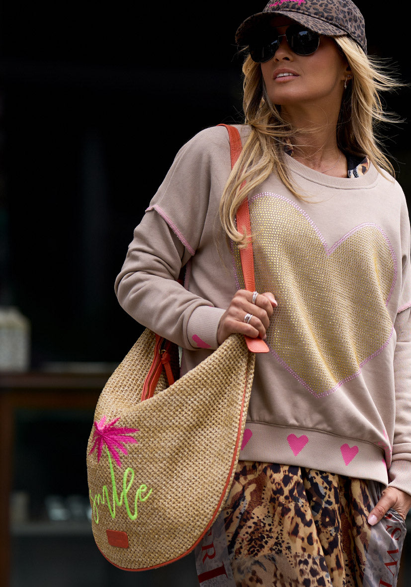 Schultertasche Palm Smile - orange