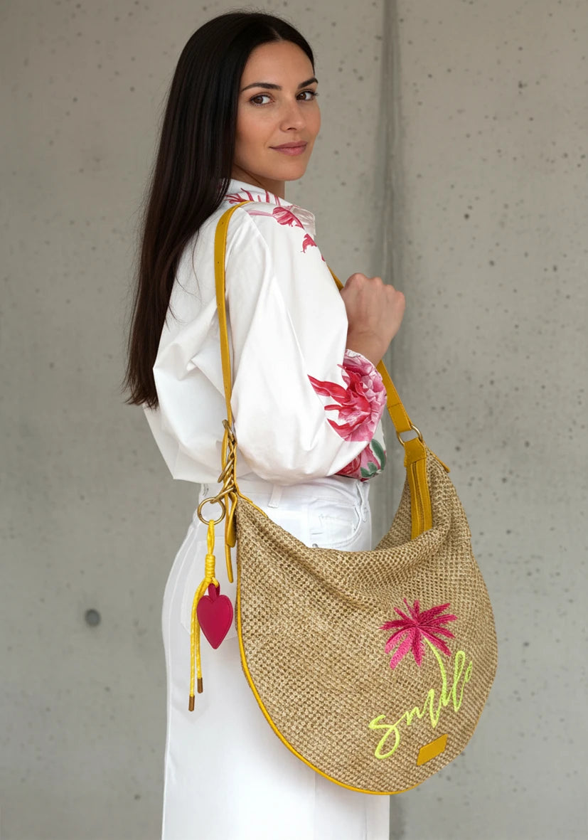 Schultertasche Palm Smile - yellow