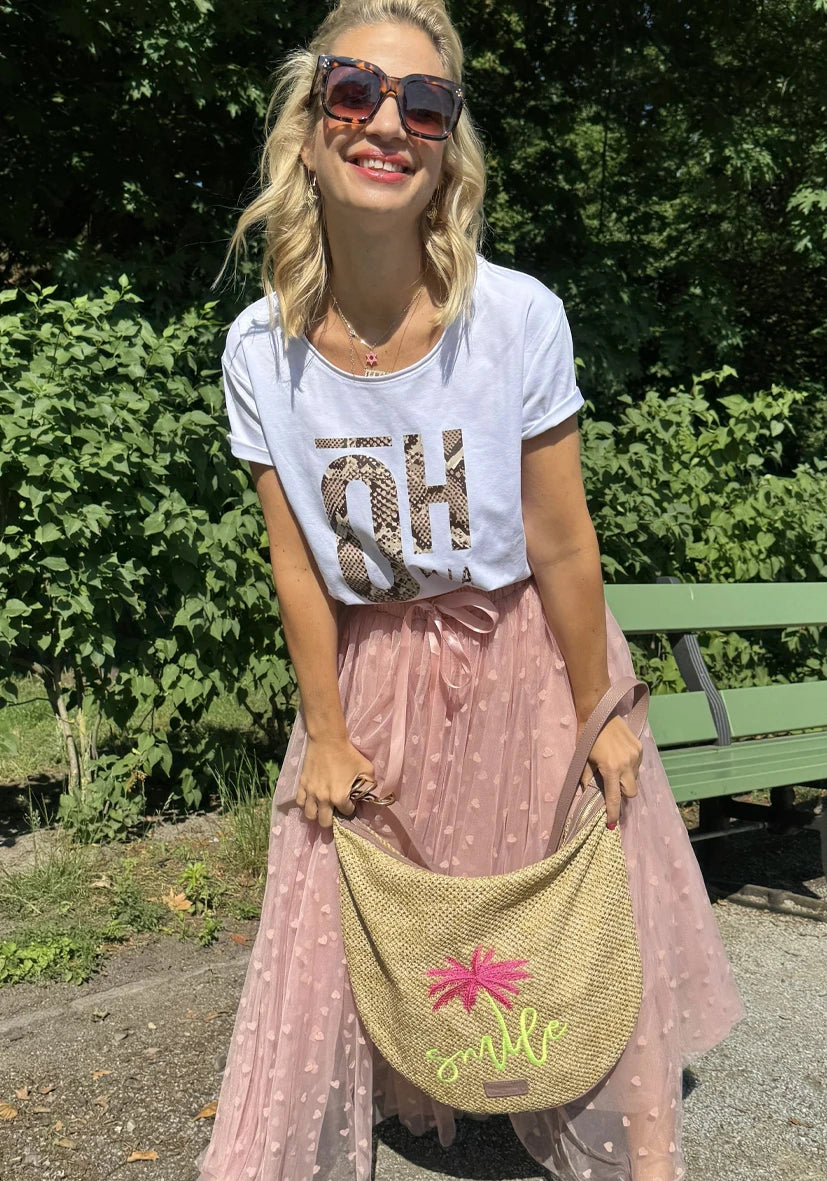 Schultertasche Palm Smile - violett