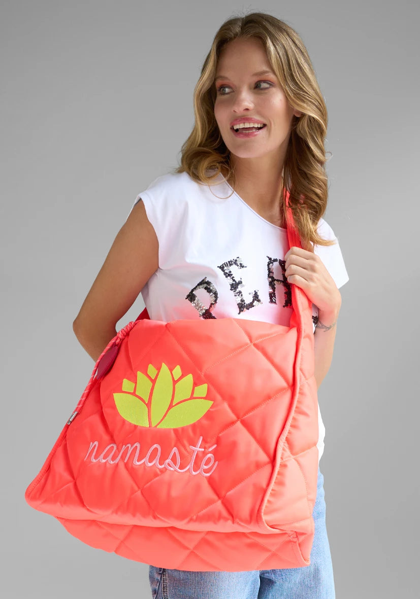 Quilted Bag Namasté - neonorange