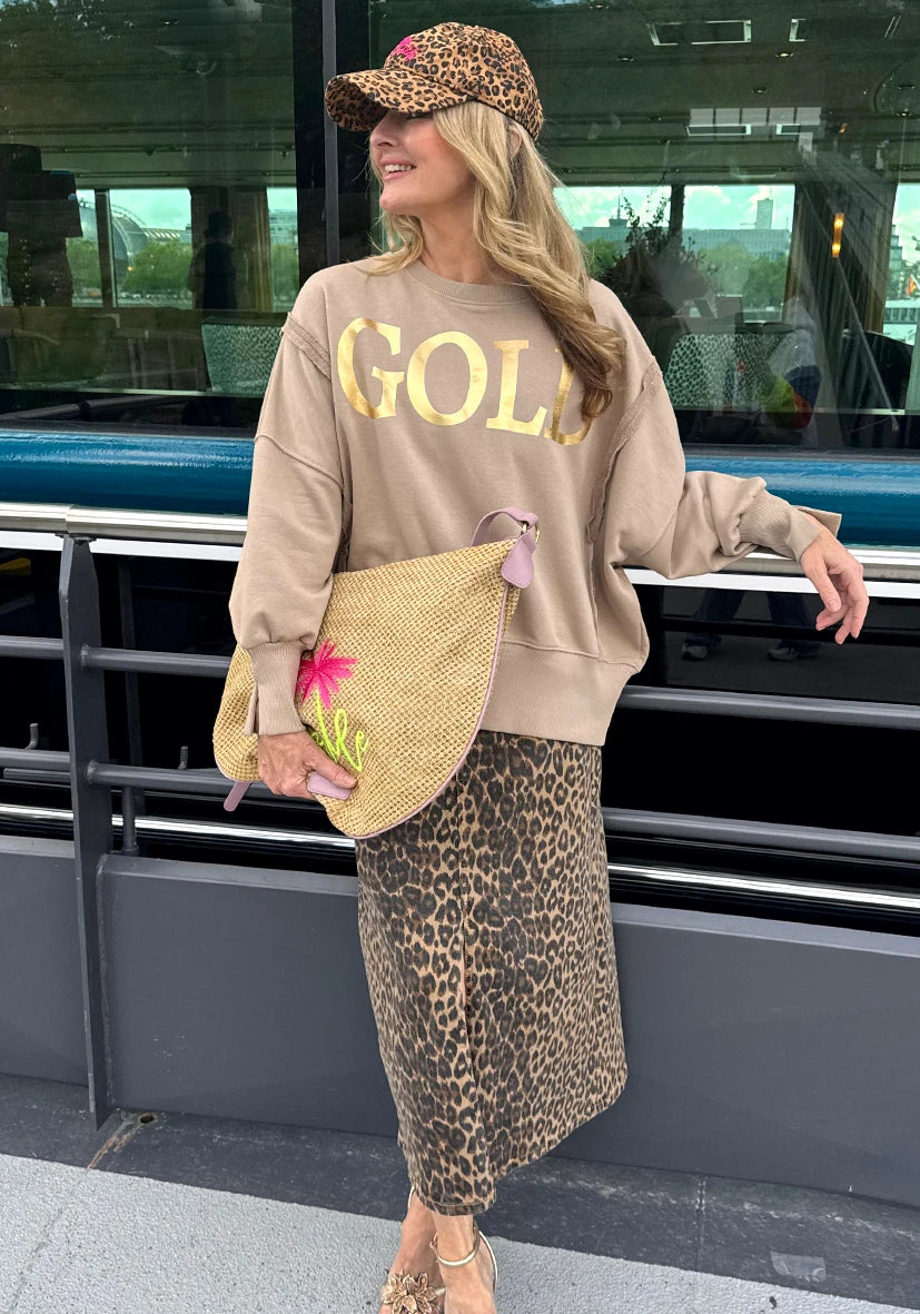 Long Skirt Leo – Langer Maxirock mit Leo-Muster