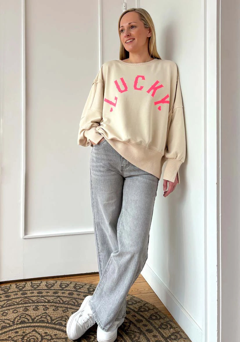Straight Jeans Strass