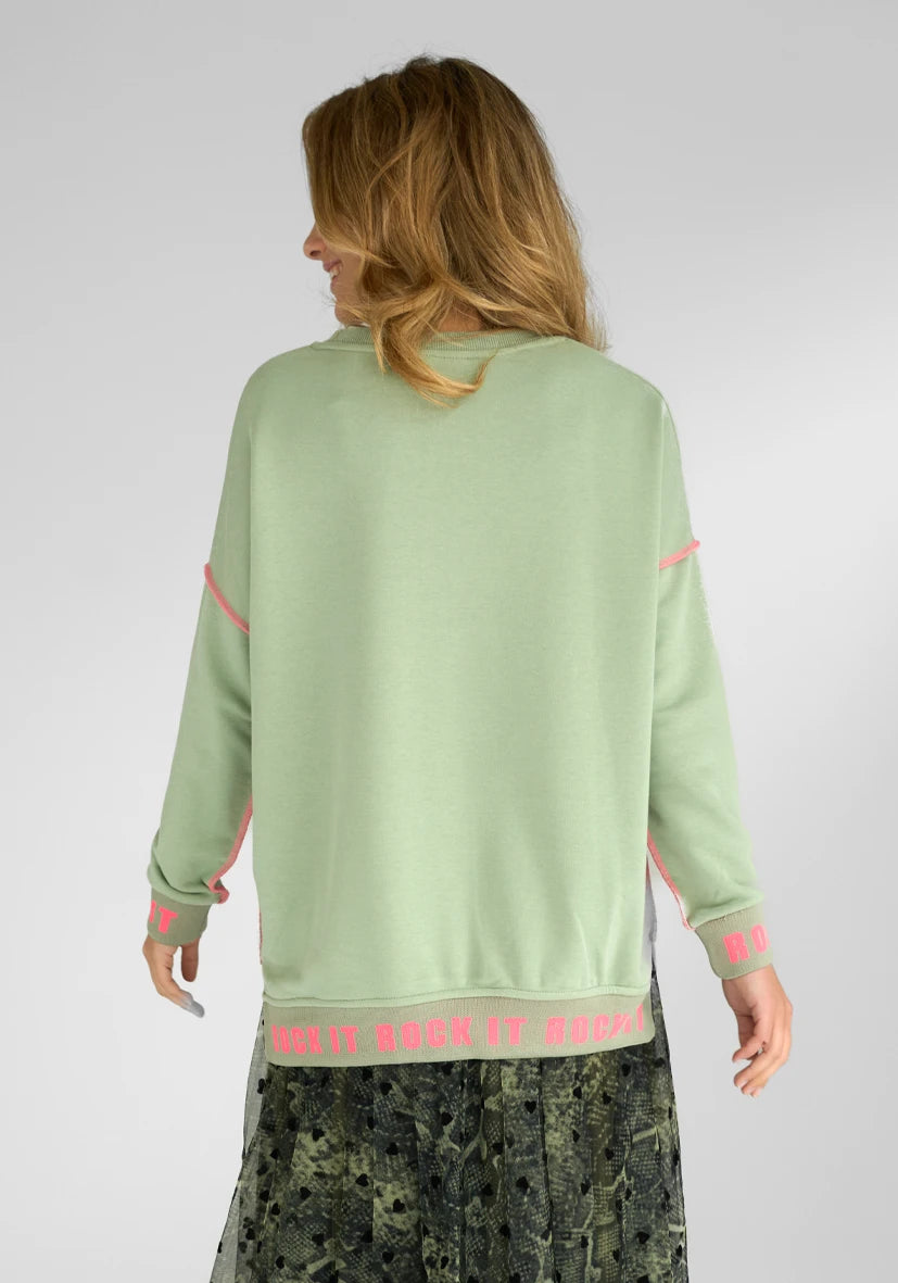 Roundneck Rock It Strass - almond