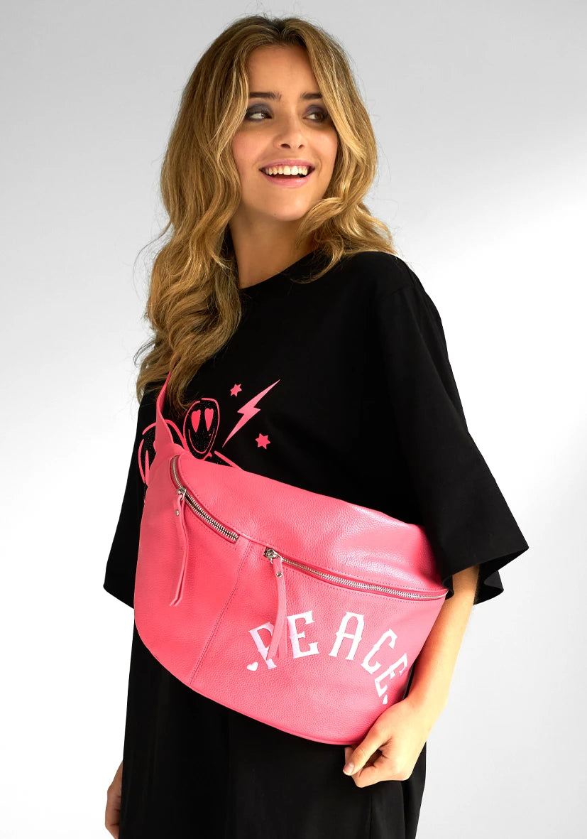 Crossover Bag Peace - pink