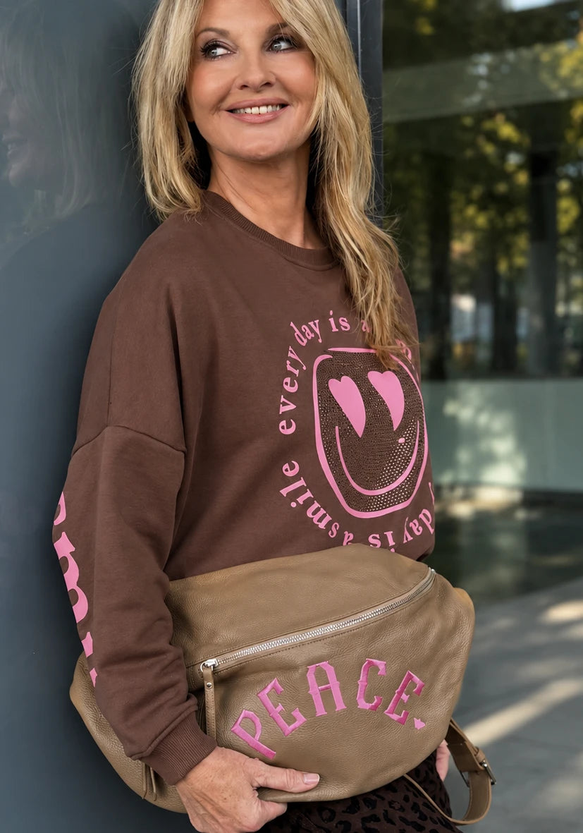 Crossover Bag Peace - braun