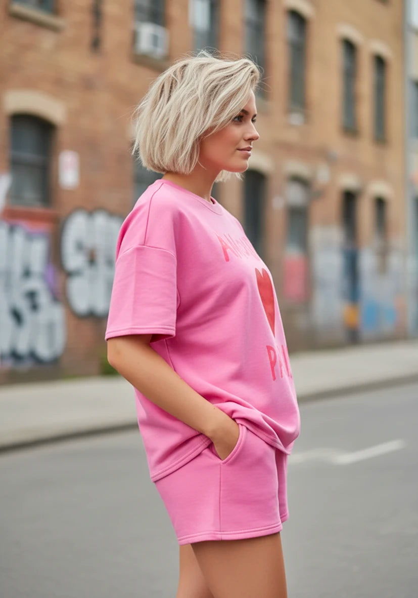 Shorts Amour Paris - rose