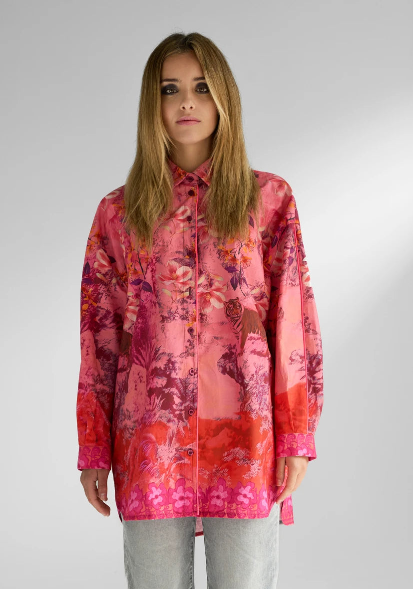Bluse Wide Pink Tiger