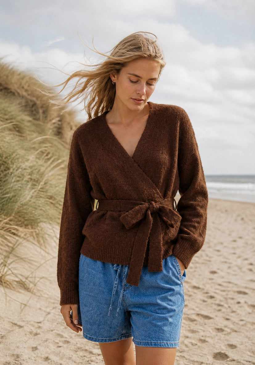 Pullover Cache Couer Big Heart - chocolate