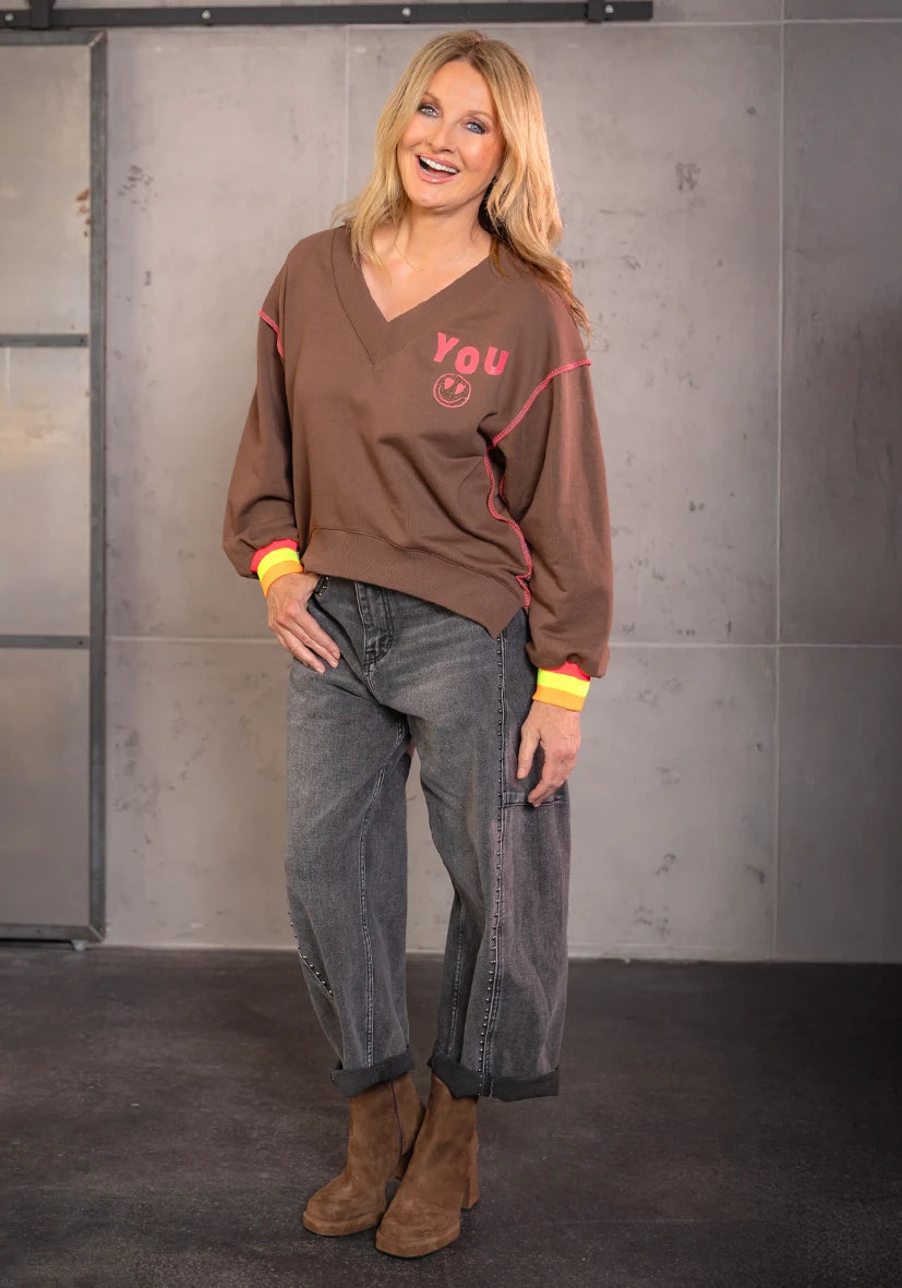 Ballon Jeans Studs - grau