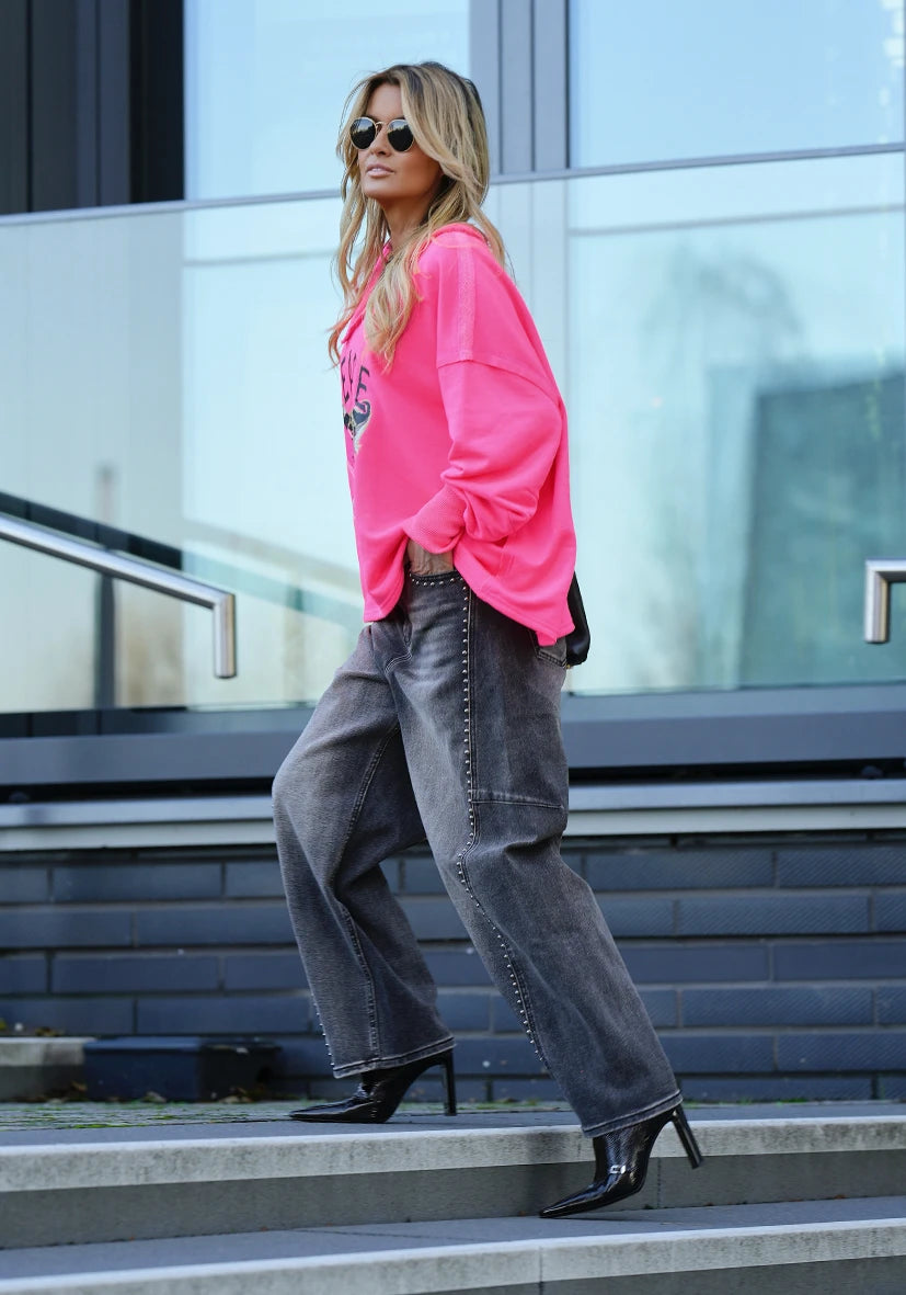 Ballon Jeans Studs - grau