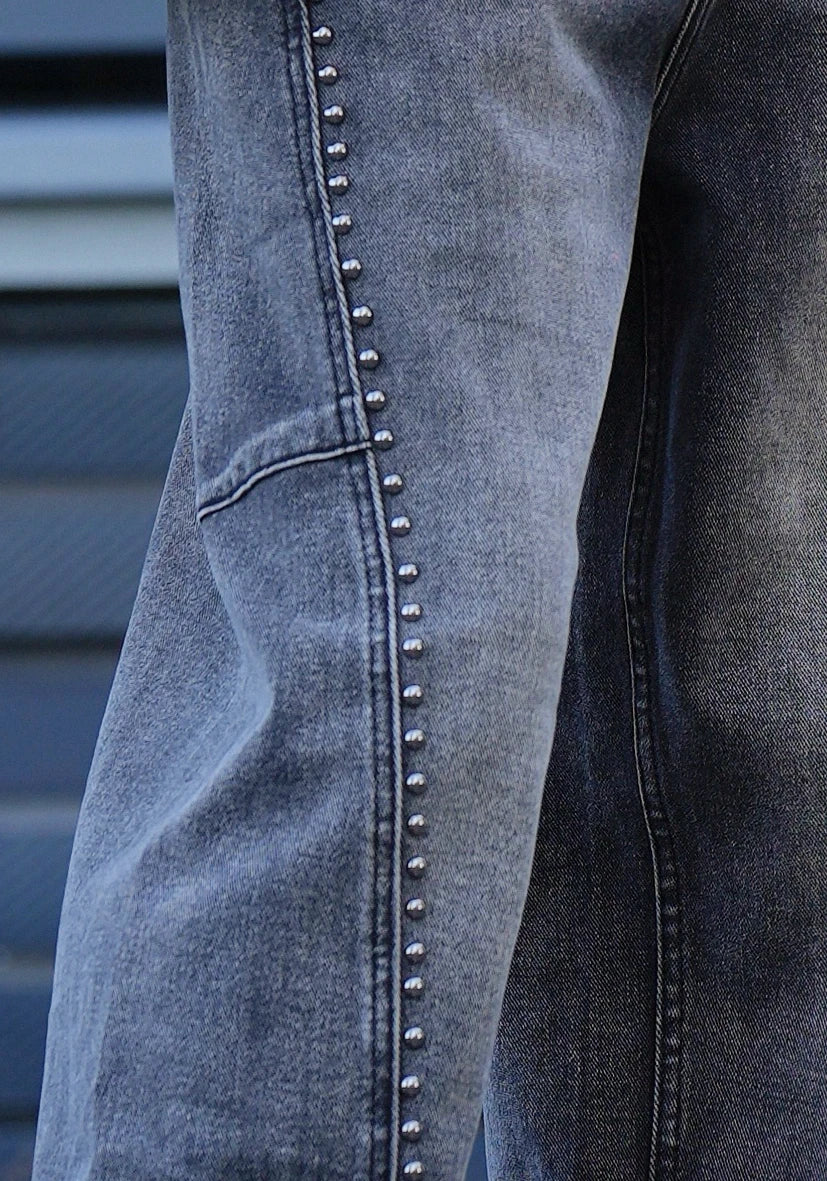 Ballon Jeans Studs - grau