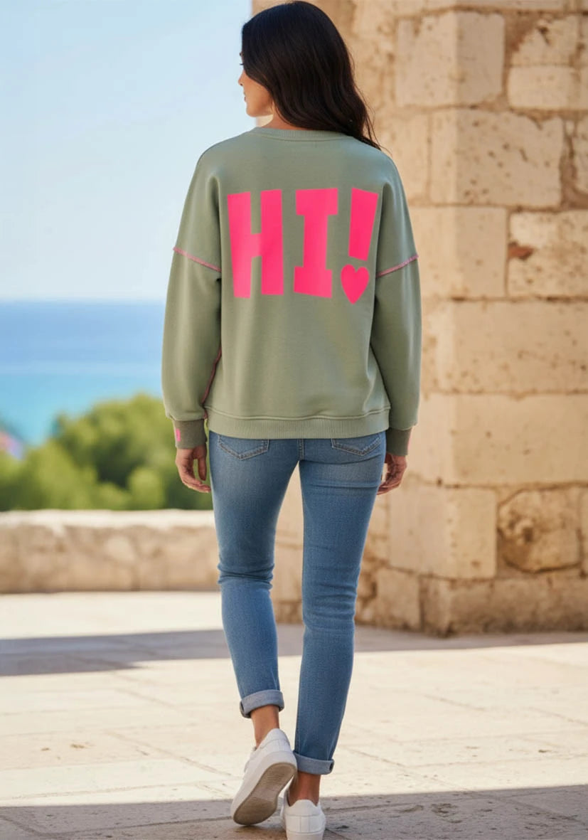 Roundneck Hi! - almond