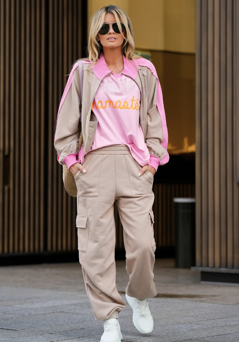 Sweatjacket Crème de la Crème  - sand