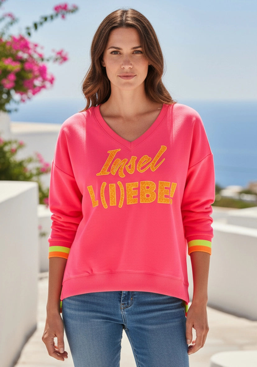 V-Neck Insel L(I)EBE - pink
