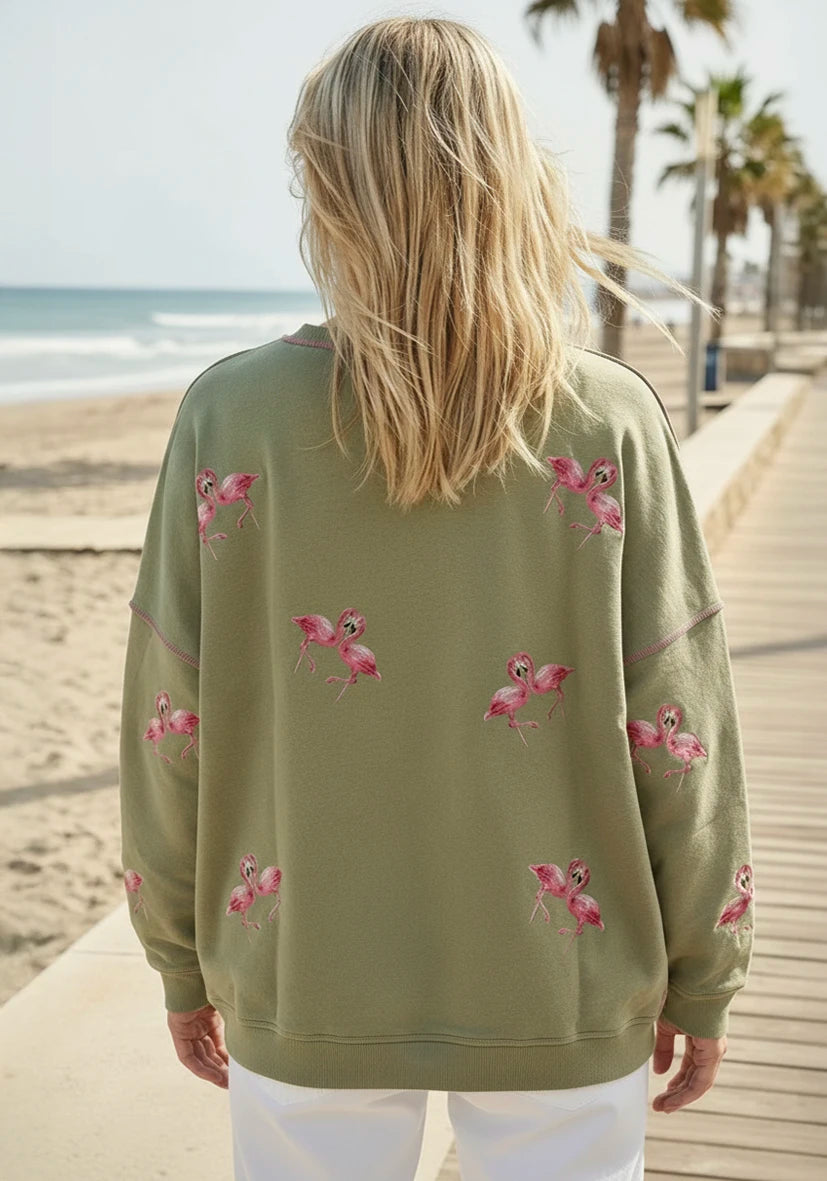 Roundneck Flamingos – almond