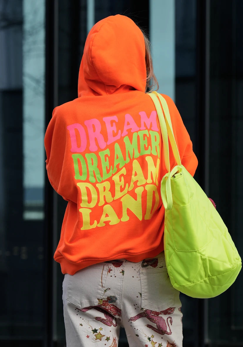 Hoodie Dreamland - neonorange