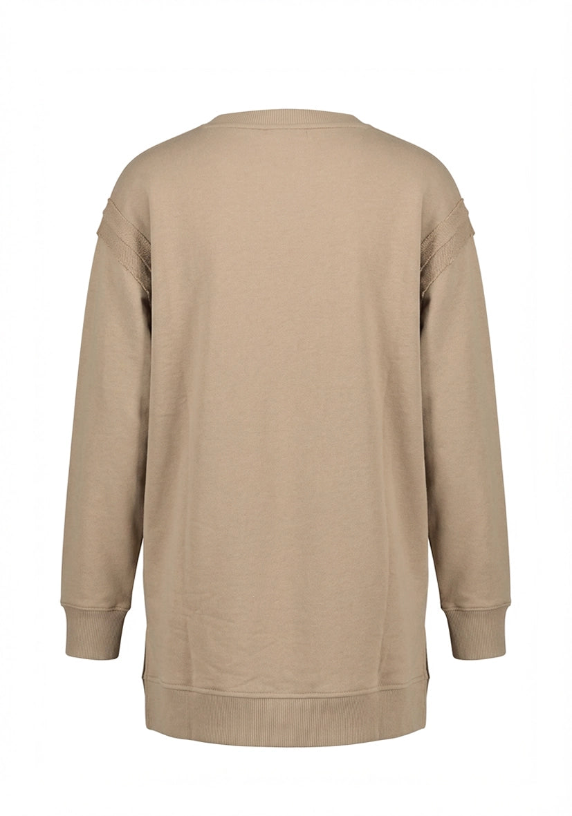 Roundneck long Peace - sand