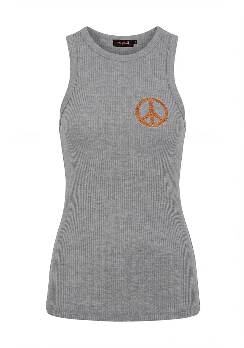 Tank Top Peace - grau