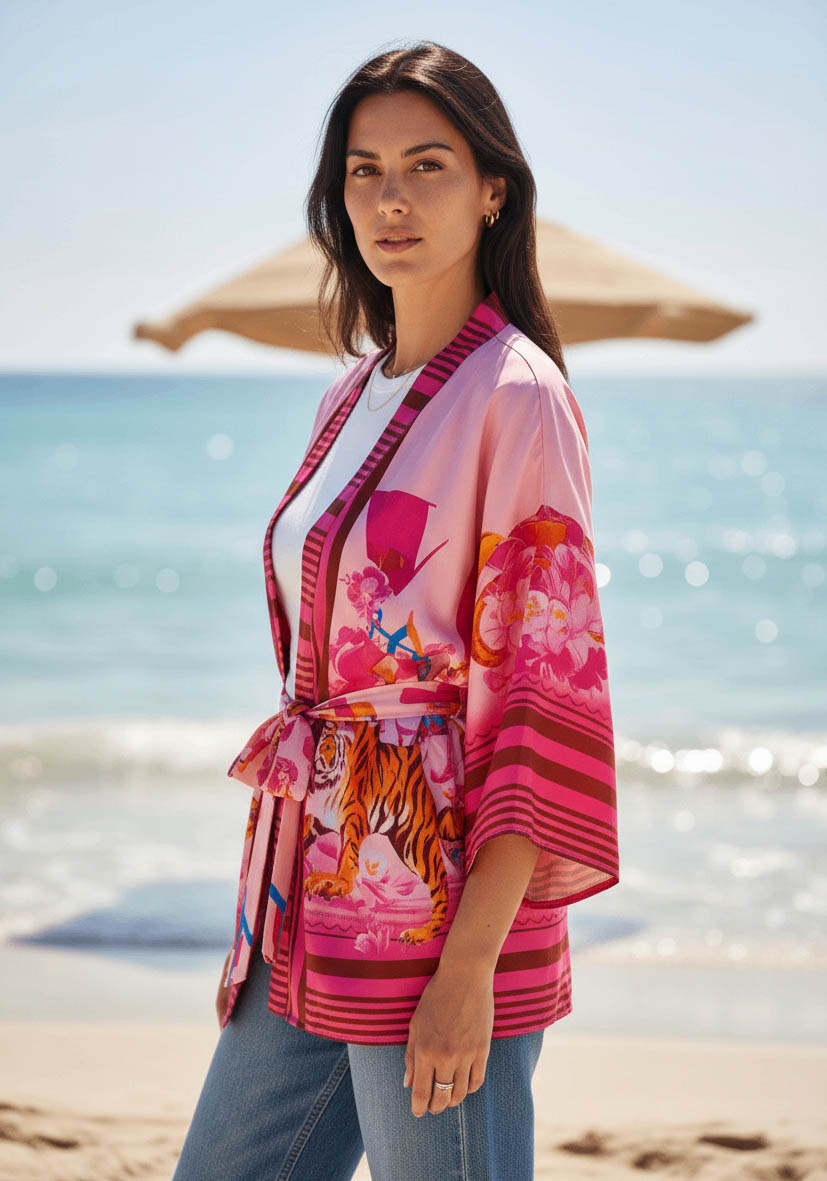 Kimono Blush Tiger