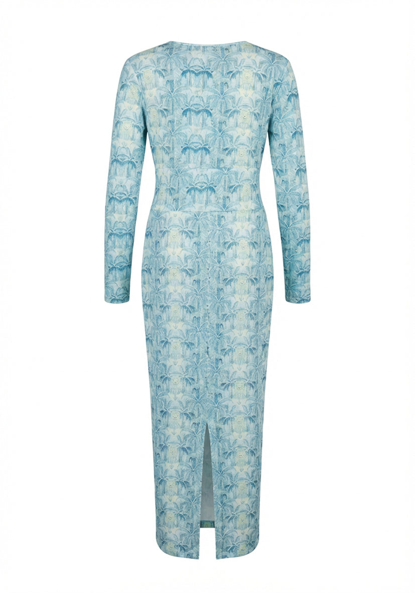 Dress Longsleeve Wild Azure