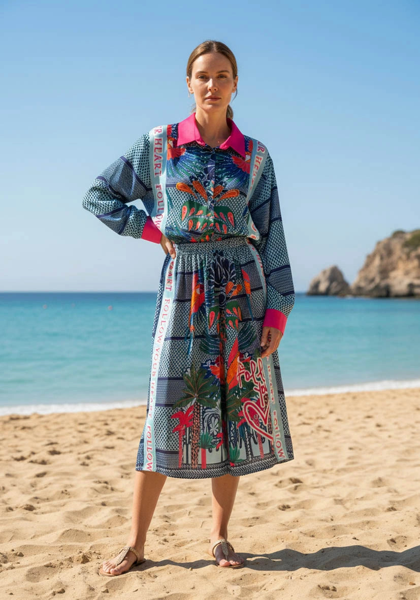 Bluse Blue Pali Flair