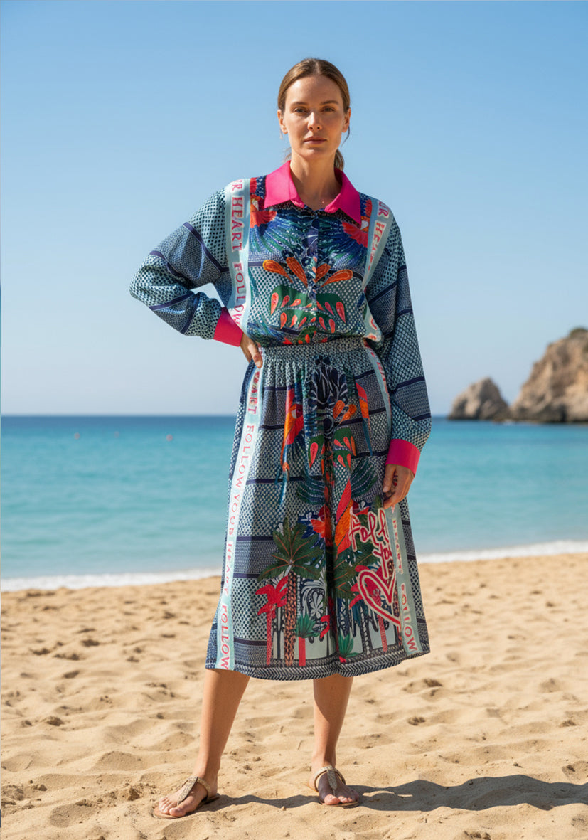 Skirt Blue Pali Flair